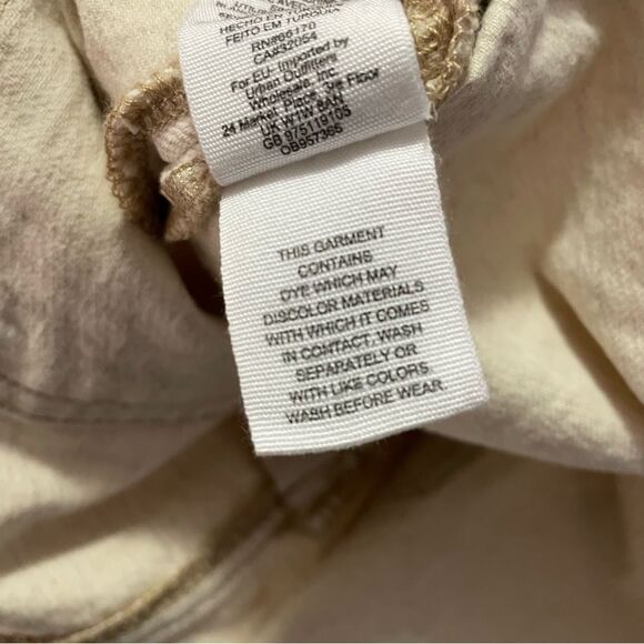 Free People Splendor In The Grass Mini Skirt Paperbag Waist New Oatmeal Size 4 - Picture 5 of 7